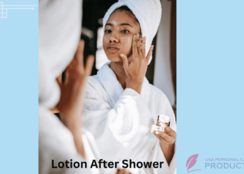 lotion after shower
